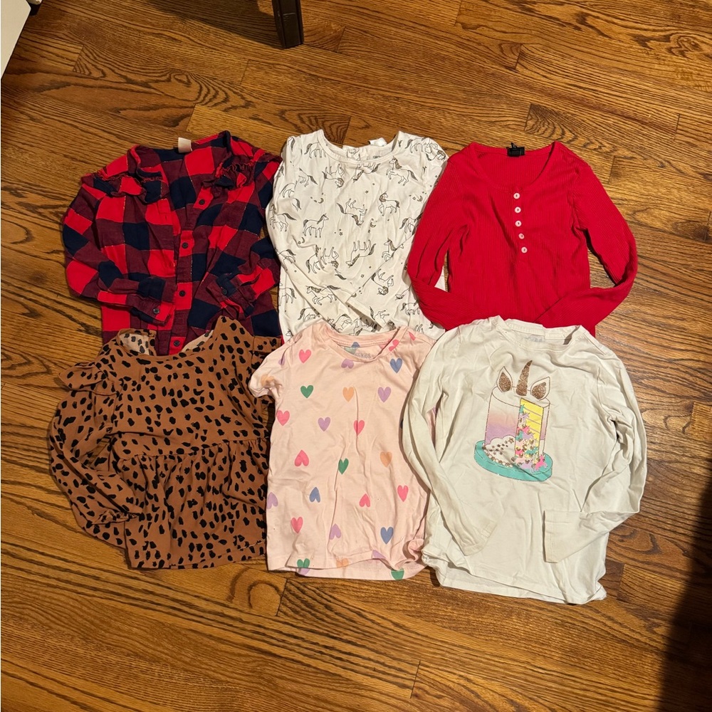 Kids Colorful Long Sleeve Tops Set